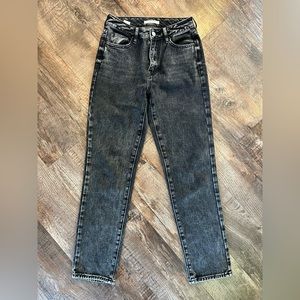 Pacsun Black Acid Wash Mom Jeans